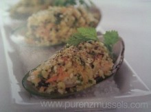 New Zealand Greenshell Mussels with Macadamia, Chive & Citrus Kelp Crust